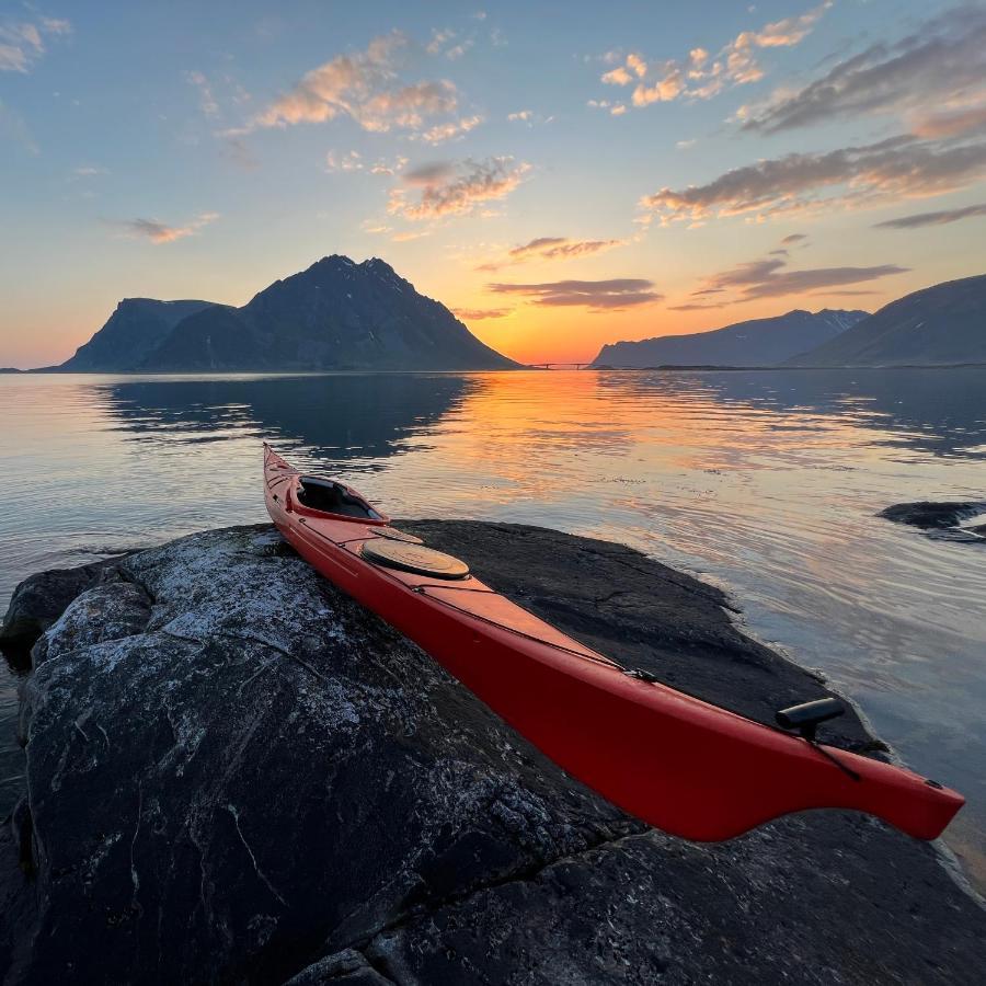 New! Luxury Cabin In Beautiful Lofoten Kleppstad Ngoại thất bức ảnh
