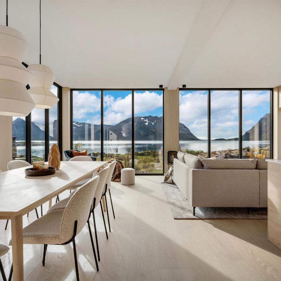 New! Luxury Cabin In Beautiful Lofoten Kleppstad Ngoại thất bức ảnh